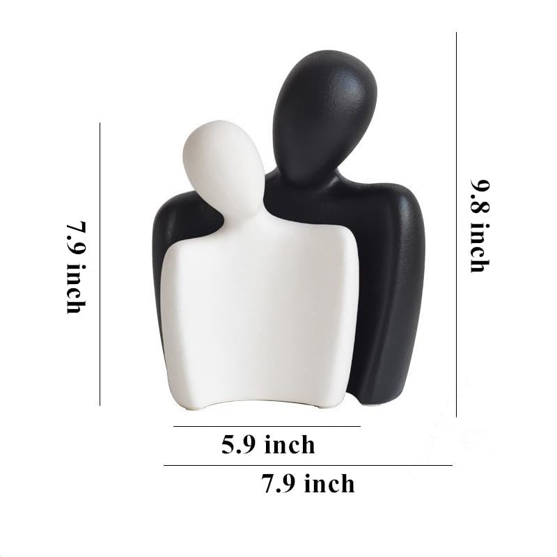 Ceramic Couple Statues for Home Decor