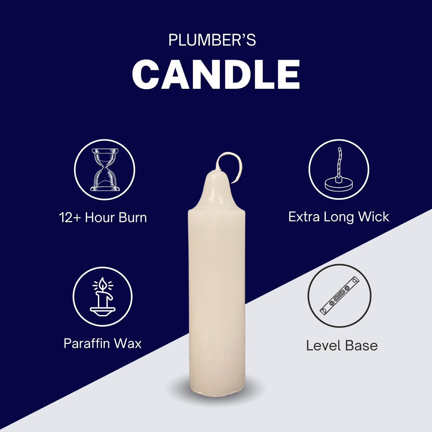 12-Hour White Candle