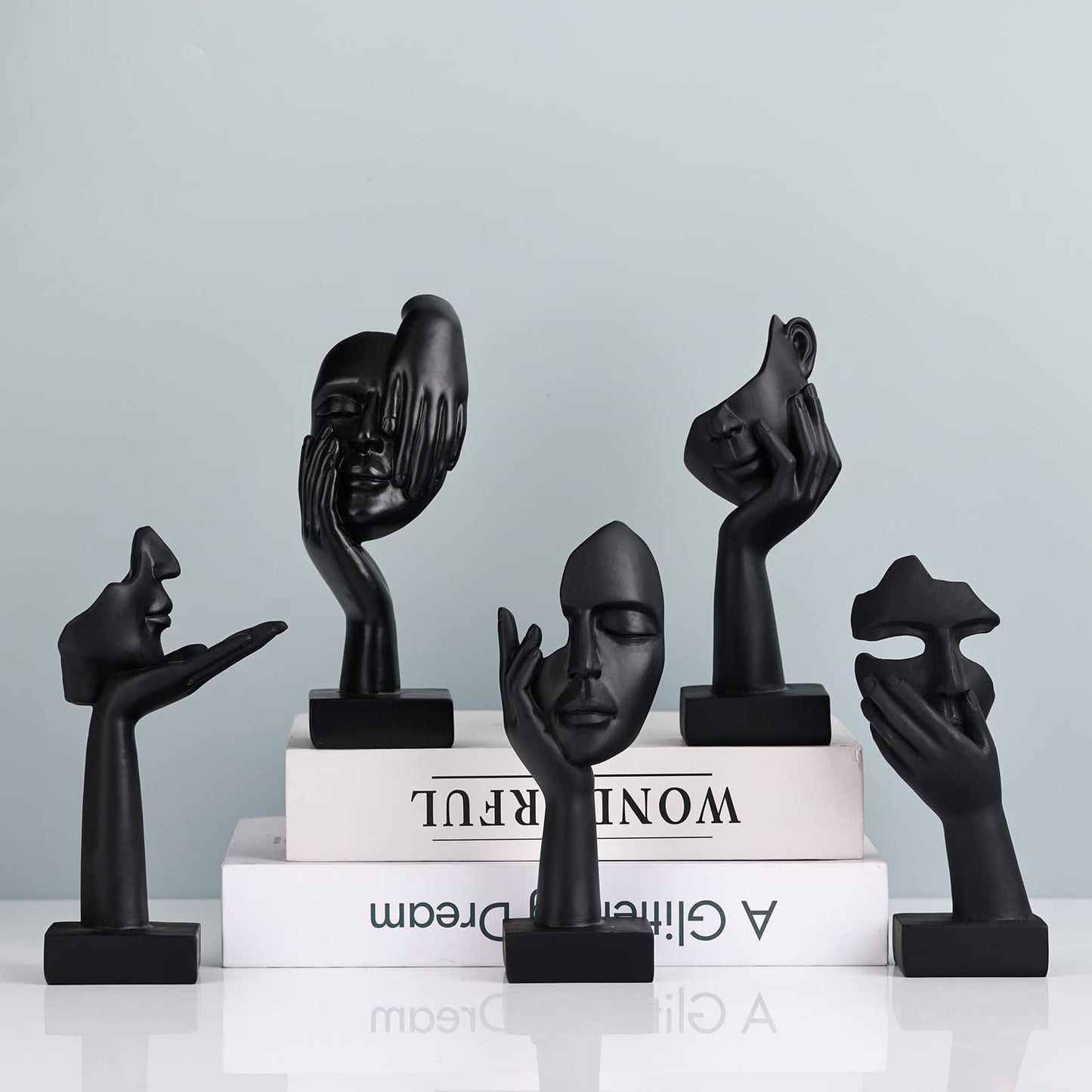 3 Pcs Thinker Small Statue