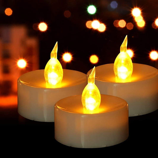 Battery Tea Lights: 24 Pack LED Tea Lights Candles