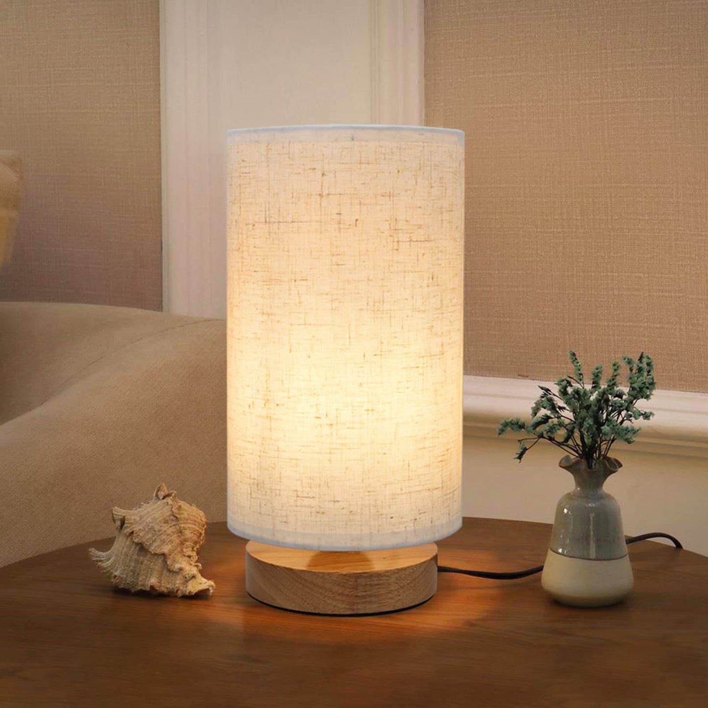 Small Bedside Night Table Lamp for Bedroom