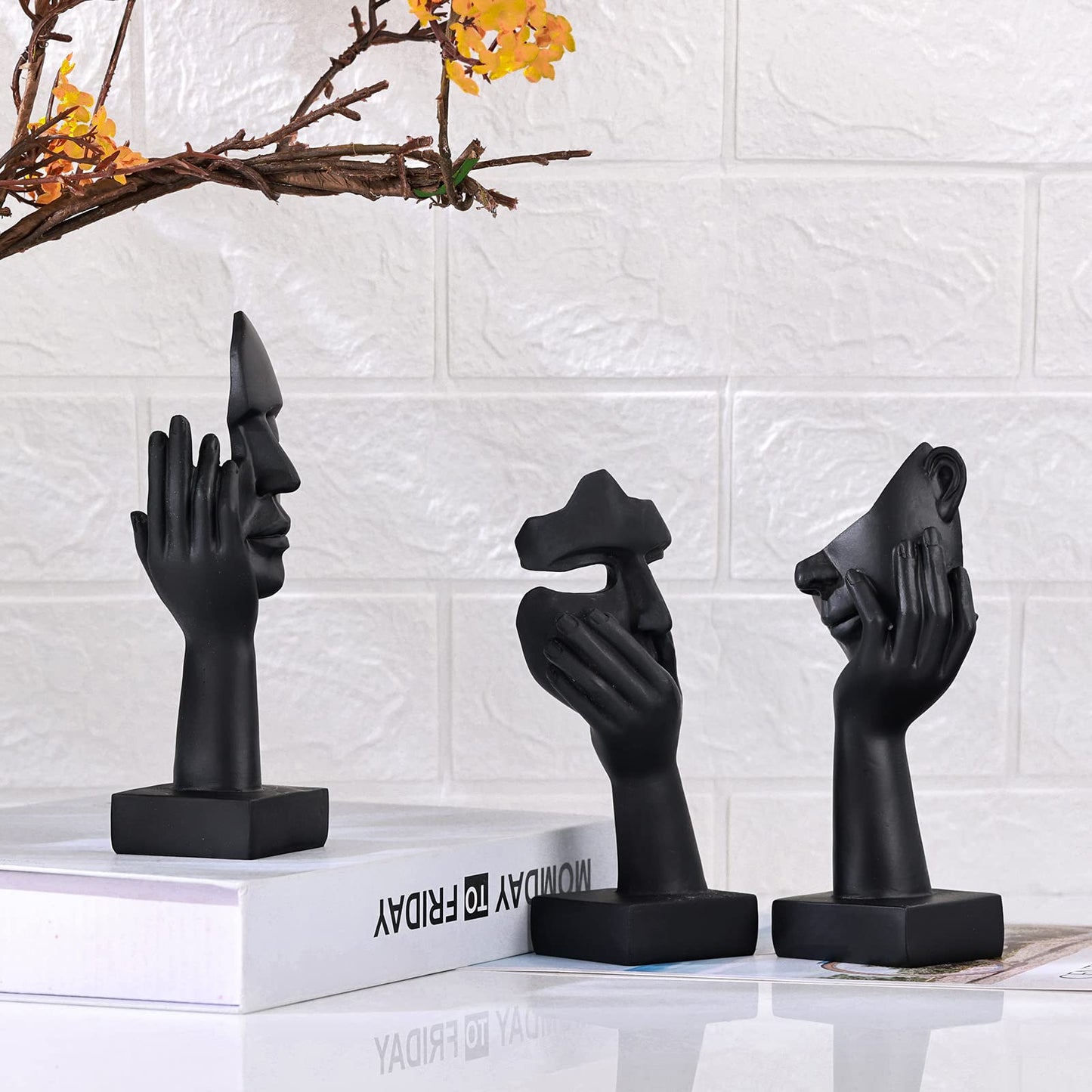 3 Pcs Thinker Small Statue