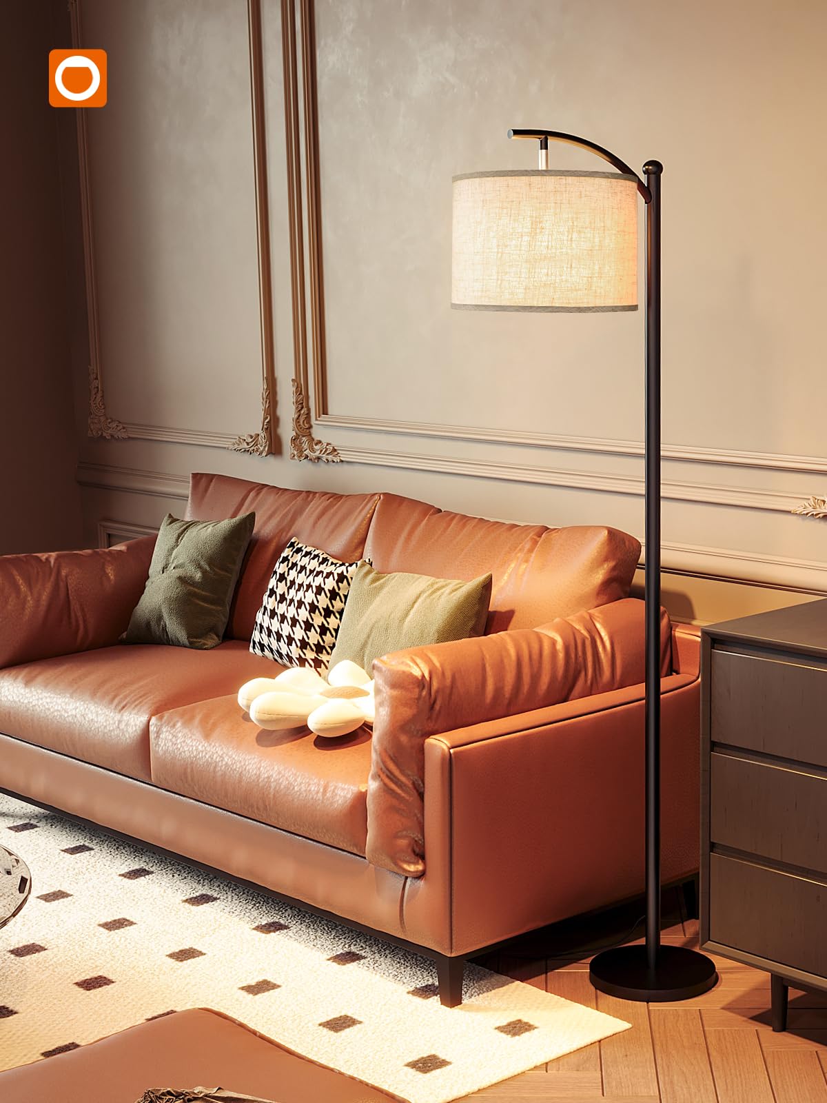 Floor Lamp for Living Room with 3 Color Temperatures