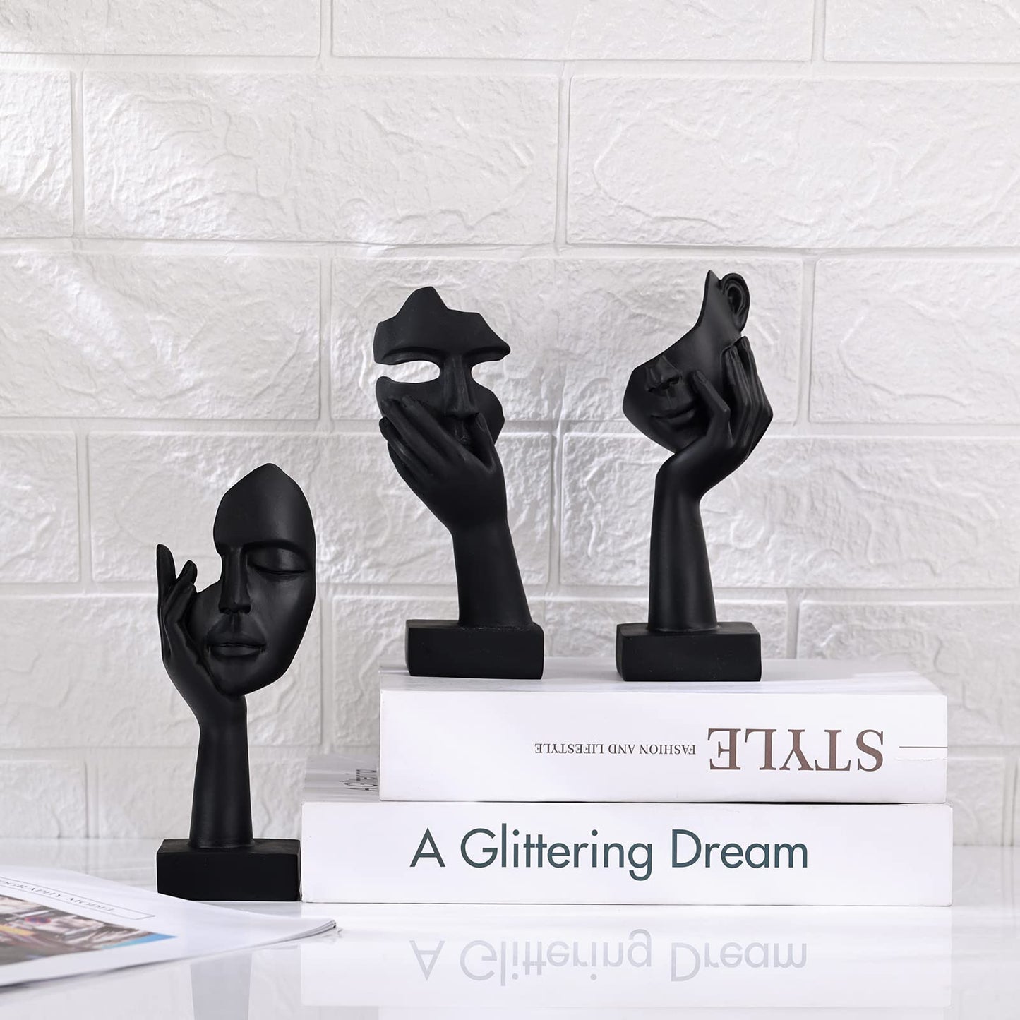 3 Pcs Thinker Small Statue