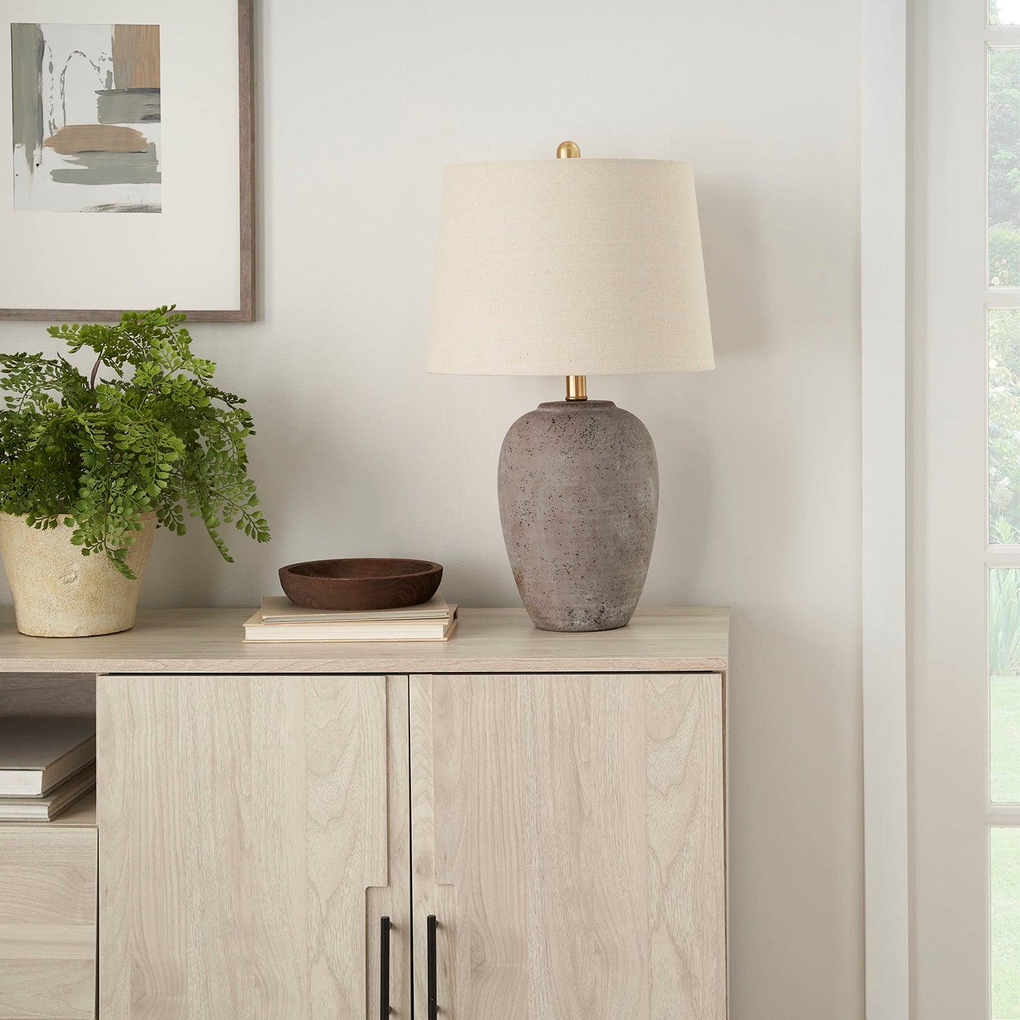 Rustic Brown Table Lamp