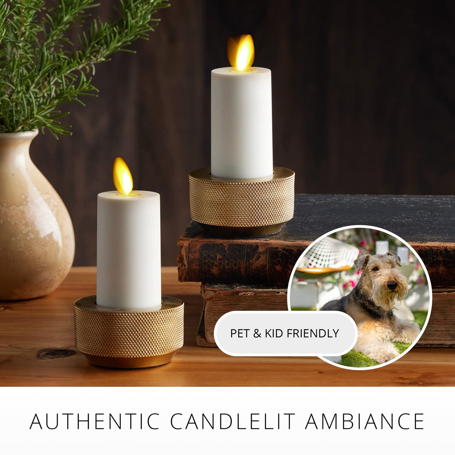 Realistic Artificial Moving Flame Votive Candle