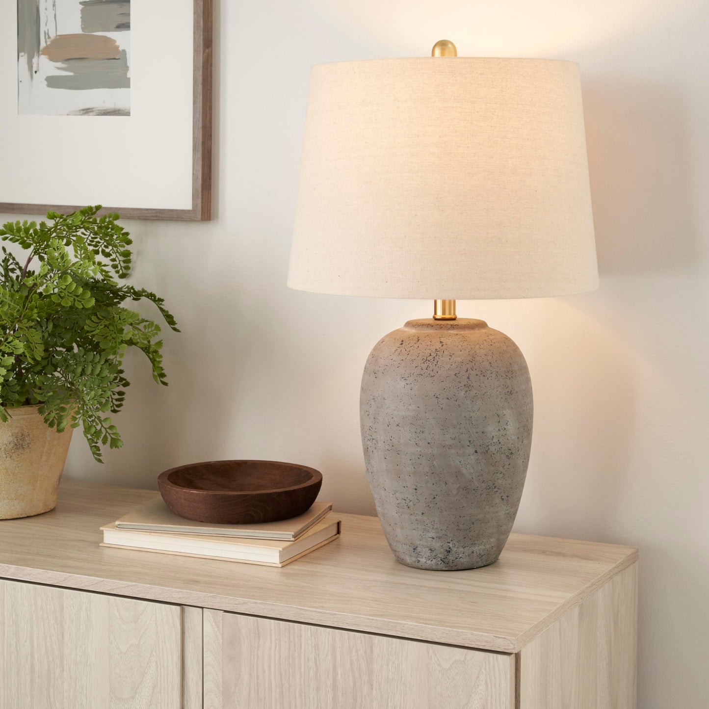 Rustic Brown Table Lamp